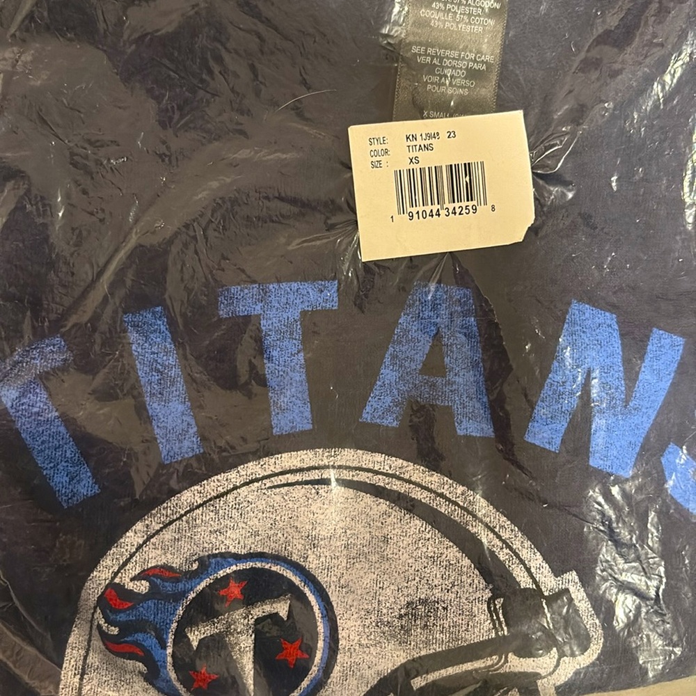 NWT [Outerstuff] Tennessee Titans NFL Boatneck Shrug Pullover Juniors Sz XS 0/1 - Picture 3 of 6
